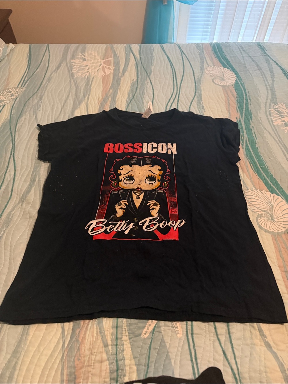 Betty Boop Black Graphic Tee - Boss Icon Design